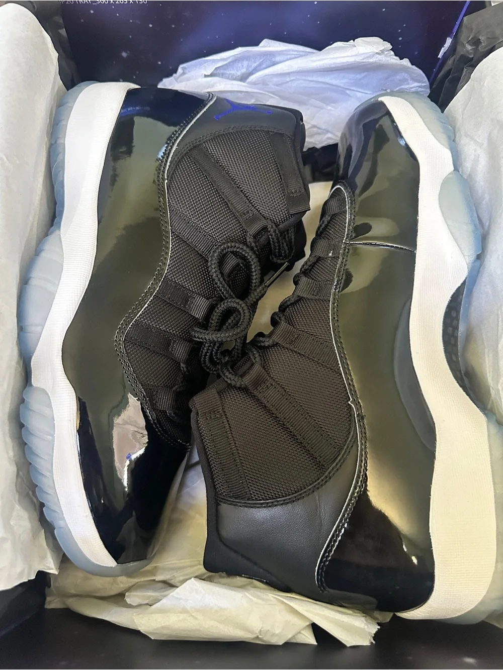 Air Jordan 11 Retro “SPACE JAM” 2016-  378037 003 Black/Concord White